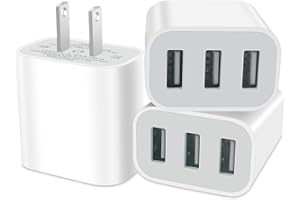 USB Charger Block, Wall Plug in USB Charging Blocks, Fast Charging Multiport Wall Charger Power Adapter for Charger for Mobil