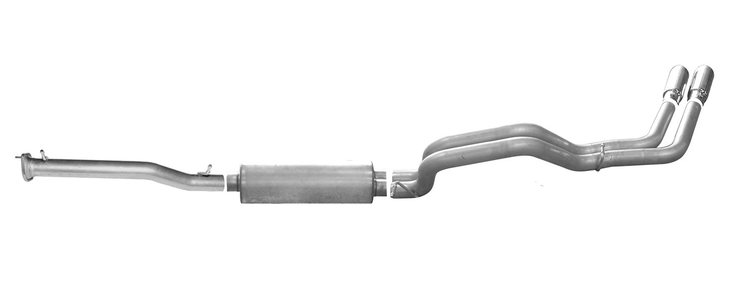 6. Gibson Performance Exhaust 65650 Stainless Steel Dual Sports Exhaust System