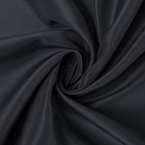 SARAFLORA Rectangle Table Cloth - Washable Water Resistance Microfiber Tablecloth Decorative Table Covers for Picnic Banquet Party Kitchen Dining Room, 100% Polyester, 150 GSM (60 x 84 inches, Black)