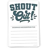 Shout Out Cards For Employees, Office Staff, and