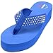 Alpine Swiss Women's Flip Flops Wedge Sandals Platform Heel Thongs Beach Shoes