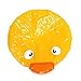 G2PLUS Cute Waterproof Double Layer Children Shower Cap Kids Cartoon Shower Hat Lovely Spa Bathing Caps Bouffant Cap-Yellow Duck