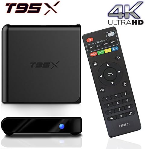 BPSMedia (2017 Upgraded Version) T95X 4K Amlogic S905 Set Top TV Box Android 5.1 Lollipop OS KODI XBMC Quad Core Google Streaming Media Player 1GB - 8GB with WiFi HDMI DLNA