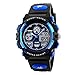 LIGE Electronic Led Display Sport Watch Kids Black Blue