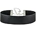 Soft Black Leather Choker Collar Necklace - Size Large