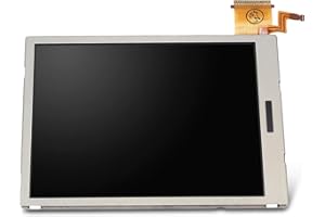 Denash Lower Bottom LCD Screen Display Replacement Part for 3DS,Anti Fingerprint & Scratch Proof Bottom Lower LCD Screen Repl