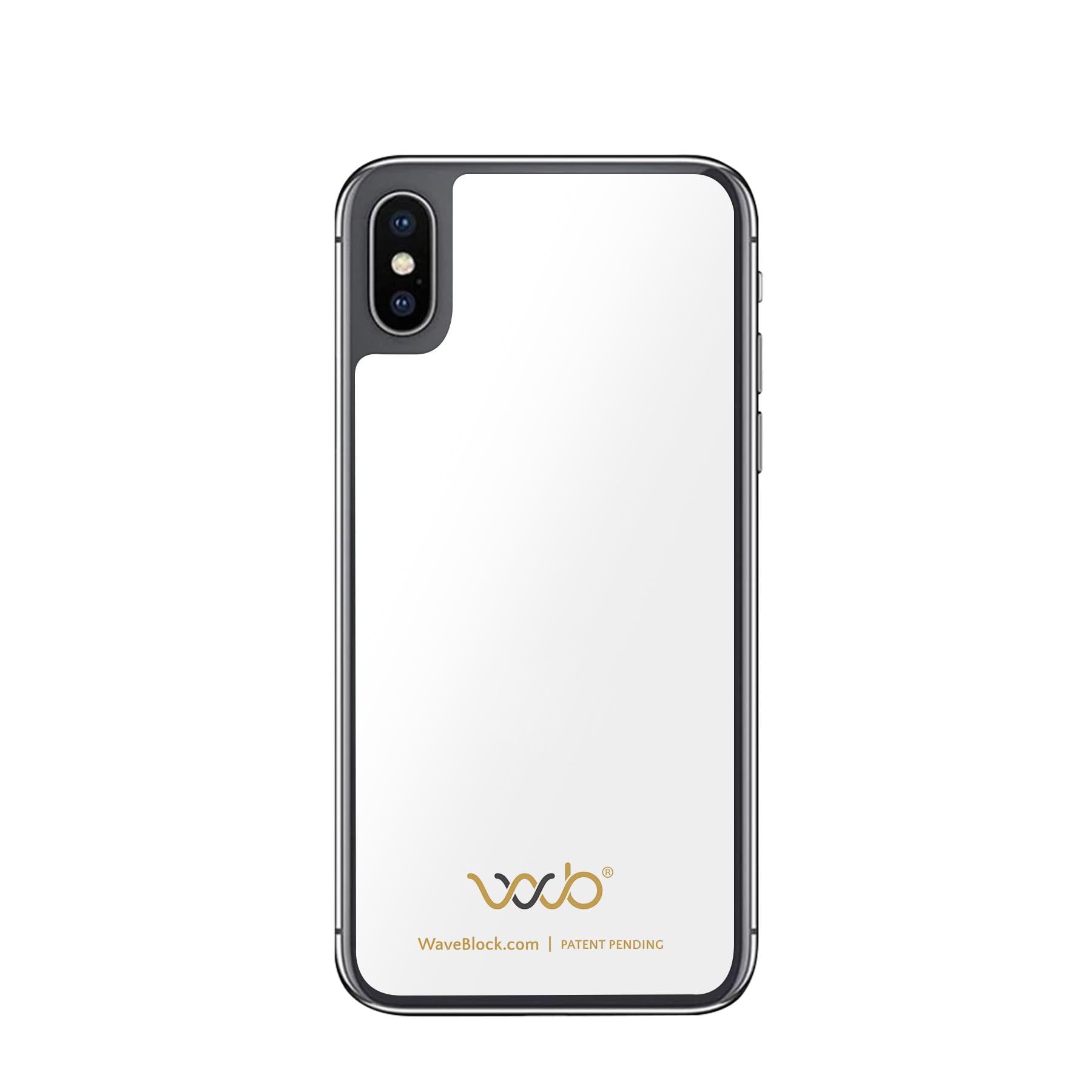 WAVEBLOCK EMF Blocker for Cell Phone - Made for iPhone X - The Only Patented, Real Scientifically Backed, Lab-Tested 5G-Shield Sticker to Protect You & Your Loved Ones - USA Made White
