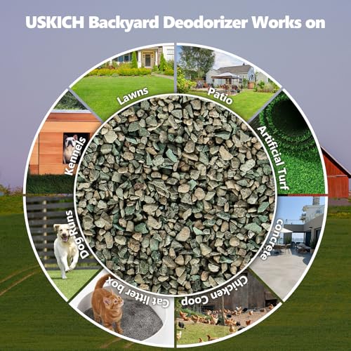 BACKYARD DEODORIZER,10 LBS YARD ODOR ELIMINATOR,ELIMINATES STOOL AND URINE ODOR ON POTTY PATCHES,ARTIFICIAL TURF,GRASS,LAWNS,PATIOS,CONCRETE&PLAYGROUNDS-CAT LITTER BOX ODOR ELIMINATOR & FRESHENER