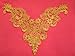 Beautiful Large Vintage Dusted Gold Metallic Venice/Venise Lace Yoke Trim
