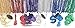 Oojami 96-Piece Metallic Mardi Gras Beads Set, 33-Inch Multicolor Beaded Necklaces with 18 Charms, Perfect for Parties, Parades, Celebrations, and Events