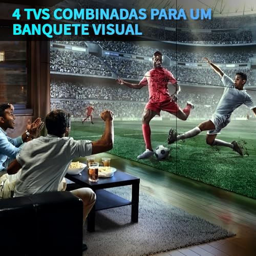 Hdmi Splitter, Duplicador 4k, Splitter 2x2, Controlador de Parede de Vídeo Hdmi 2X2