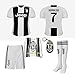 Juventus Serie A 2018 19 Ronaldo Dybala Replica Jersey Kid Kit : Shirt, Short, Socks, Soccer Bag and PVC Key