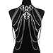Holylove 2 Color Women Statement Body Chain, Body Jewelry Neckalce for Women Novelty Costume Fashion Jewelry 1 pc with Gift Box