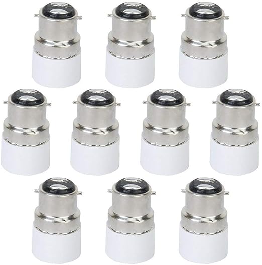 NiceButy 10pcs lumière Adaptateur Ampoule B22 à LED E14 vis Ampoule