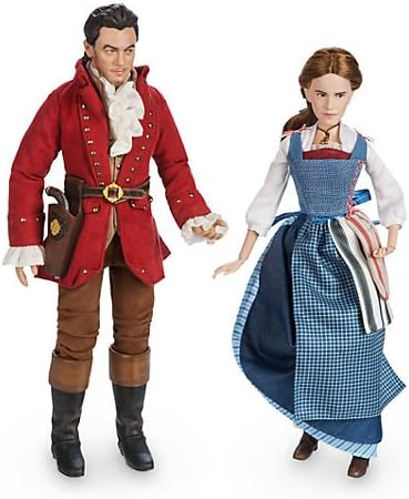 Au Belle and Gaston doll set, Beauty and the Beast film collection