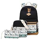 Joymoze Cute School Backpack for Girl Stylish Backpack Set 3 Pieces for Women