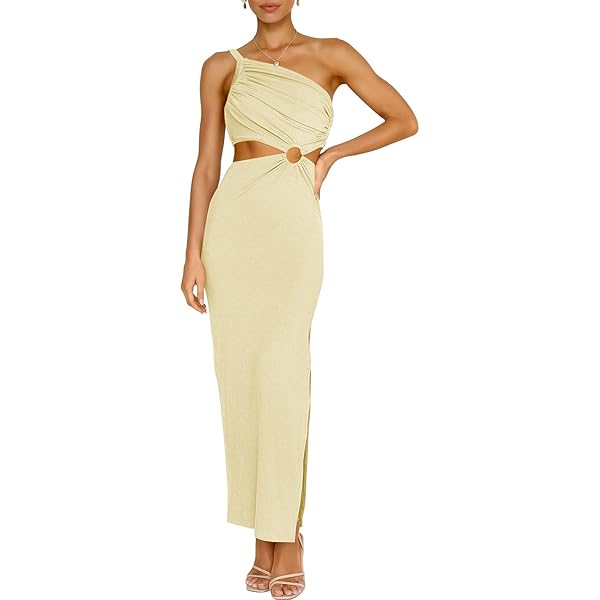 slim fit dress slacks White Round Neck with Gold Embedded Bandage Dress L main image 0