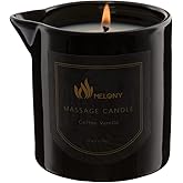 MELONY Massage Candle | Gentle Softening for Nourished, Hydrated, Balanced Skin | 230 g / 8.1 oz (Coffee Vanilla)