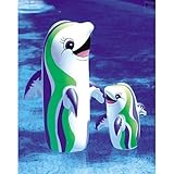 Dancing Dolphin Inflatable Bop Floating Toy for Swimming Pool - Pair: 18" & 36"