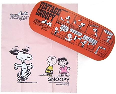 Amazon Co Jp メガネケース クロス付眼鏡入れ ヴィンテージ コミック スヌーピー Orsn ホーム キッチン