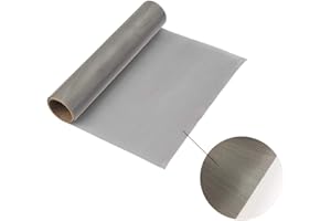 LLMENGEN Woven Steel Mesh 80 0.18mm Hole - About 11.8 X 39.4 inch Roll(30cm X100cm)