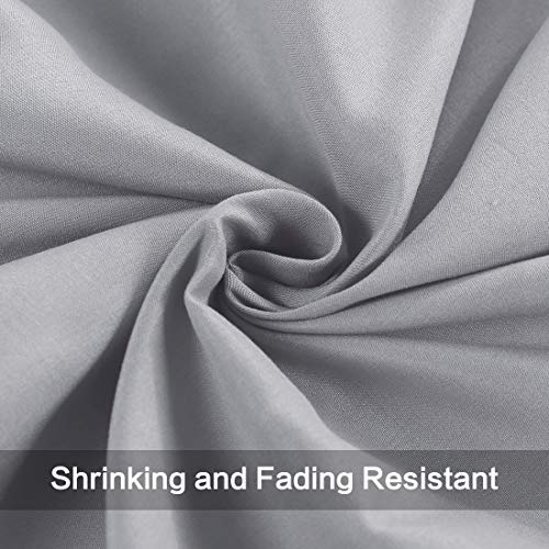 EDILLY Flat Sheets Set (6 Pack) Super Soft Brushed Microfiber Bedding