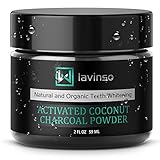 Natural Charcoal Teeth Whitening Powder - Made In USA - With Organic Coconut Activated Charcoal - Tooth Whitener - Effective than Charcoal Toothpaste Kit & Gel