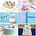 Adjustable Cake Scraper Cake Smoother Tool for Icing,Fondant Cream Edge Smoothing Decorating Tools - Blue, Pink (2pcs)