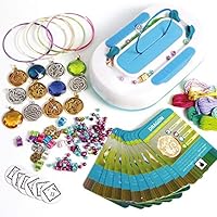 Style Me Up - Friendship Bracelet Making Kit with Charms and Gemstones - Deluxe Kit Nature - SMU-906