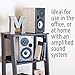 Deco Home DHPAS100 Passive 140W Bookshelf Speaker Set, 5-inch Woofer with Dome Tweeter, Modern Light Wood Finish with White Woofer Conethumb 4