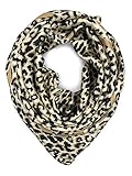 YOUR SMILE Silk Like Leopard Print Scarf Women's Fashion Pattern Large Square Satin Headscarf Head Dress (208)