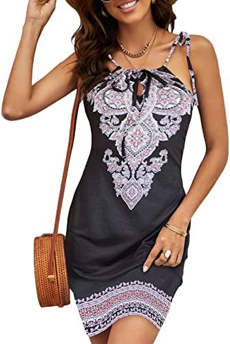 Happy Sailed Women Summer Halter Neck Dress Floral Print Bohemian Beach  Dresses S-XL, Black, L price in UAE | Amazon UAE | kanbkam