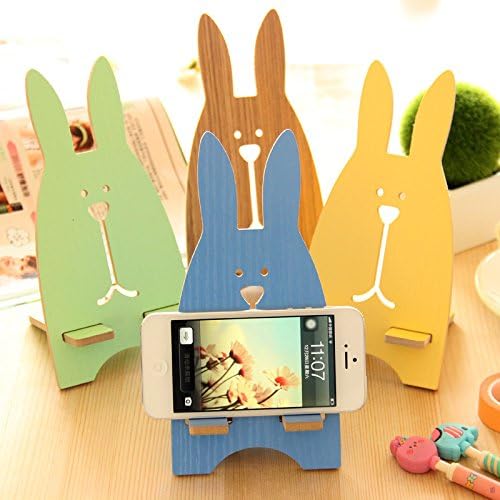 Cute Cartoon Jailbreak Rabbit Storage Rocks For Phones Creative Colorful Phone Stand Living Room Pratical Notes Storage Holder