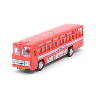 Centy Toys Plastic Pull Back City Bus, 1 Pull Back Bus, Yellow