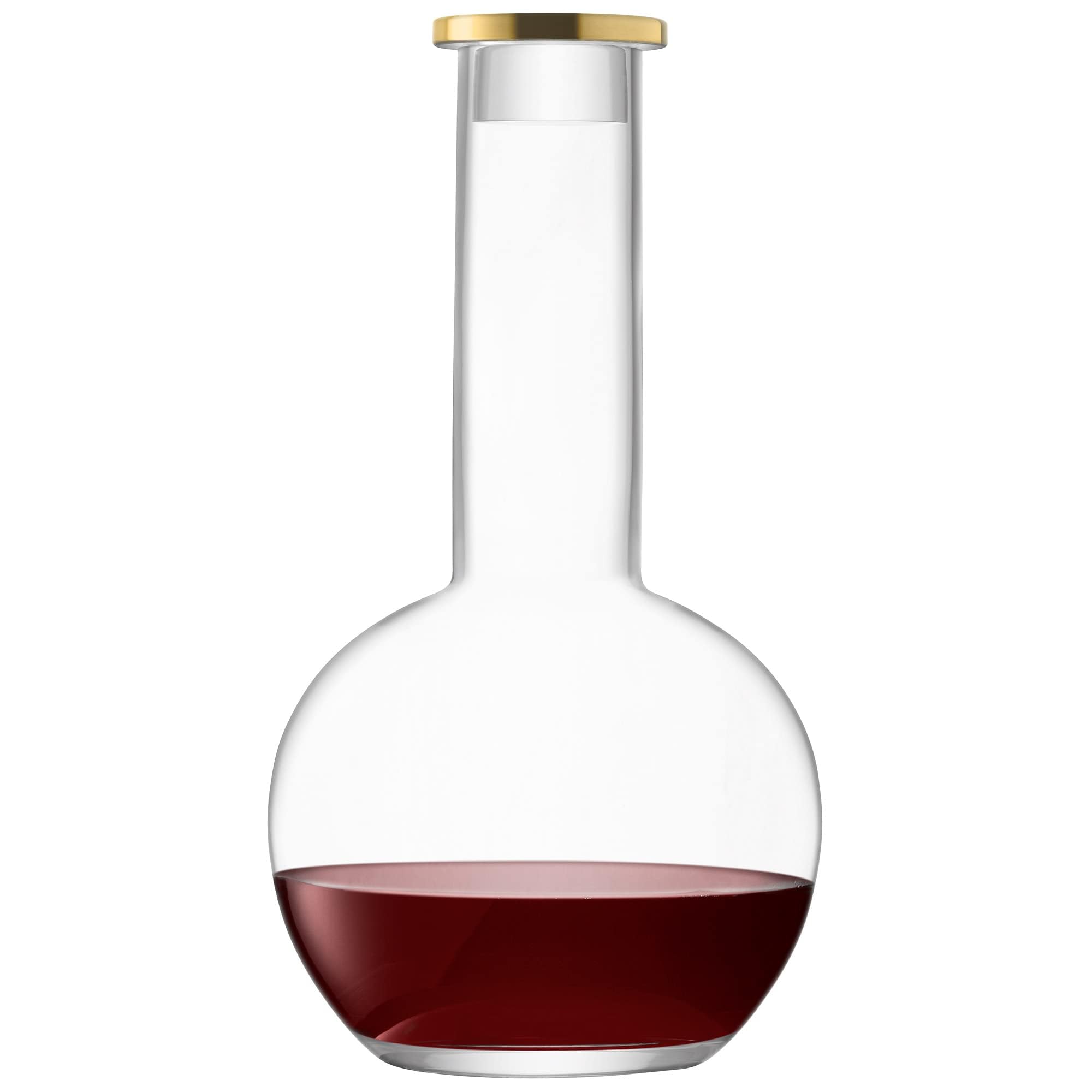 LSA International Luca Decanter & Stopper 1.5L Gold| 1 Unit | Mouthblown & Handmade Glass | LC06 — image 1