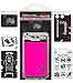 Gecko Travel Tech Pink/Black Hand Phone Wallet Case - Adhesive Card Holder for Smartphone & Android - Stick on Spandex Pocket Carry Credit Cards and Cash - Pink Black