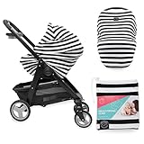 Multi Use Nursing Cover by BabySofte | Breastfeeding Scarf, Baby Car Set Cover, Shopping Cart, High Chair, Stroller, Great Infinity Shawl | Perfect Baby Shower Gift | Carseat Canopy for Boys and Girls