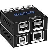ROFAVEZCO USB Extender 165ft 4-Port USB 2.0 HUB von Ethernet Cat5e Cat6 - USB RJ45 LAN-Erweiterun...