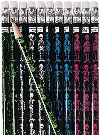 Fun Express スケルトン鉛筆 正規認証品 新規格 ハロウィン用 文房具 鉛筆 プリント 24本 ハロウィン Fun Express スケルトン鉛筆 正規認証品 新規格 ハロウィン用 文房具 鉛筆 プリント 24本 ハロウィン