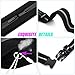USHAKE Slim Running Belt, Ultra Light Bounce Free Waist Pouch Fitness Workout Belt Sport Waist Pack Exercise Waist Bag for Apple iPhone 8 X 7 6+ 5s Samsung in Running Gym Marathon Cycling (black02)