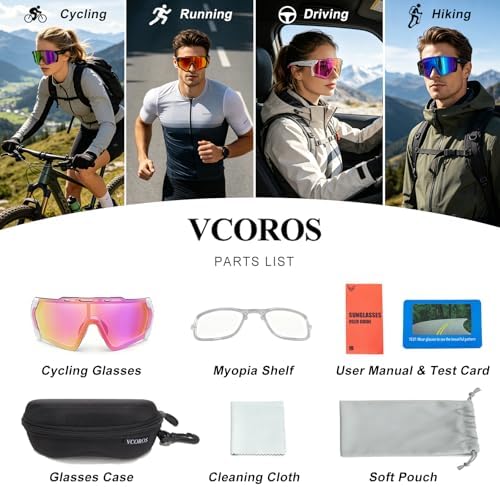 YL728 Lunettes de vélo magnétiques pour homme et femme