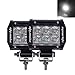 Eyourlife Led Light Pods, 18w Led Work Light Cree Led 4x4 Off Road Light Bar Pair 4 inch SUV Driving Headlight Flood Pods 2PCS