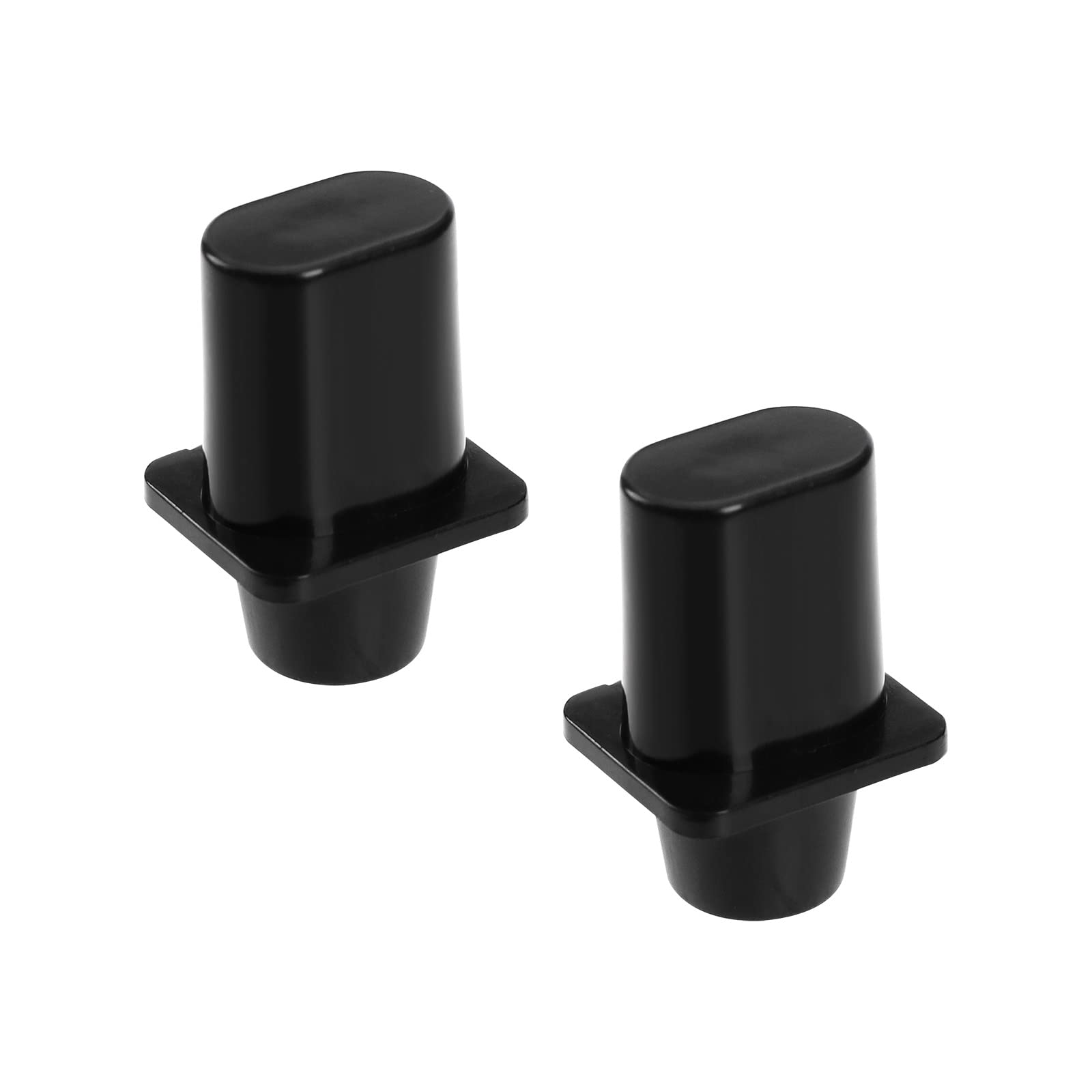 The Lord of the Tools 2PCS Top Hat Toggle Switch Tip Vintage Top Hat Toggle Selector Plastic Switch Tip Pickup Selector Switch Knob for Most Electric Guitars Black