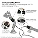 Kamerar 80 Inch (2 Meter) Cable Extender for DJI Osmo+ / Osmo Extension Wire with Smart Adapter, 1/4-20” Threaded Mount