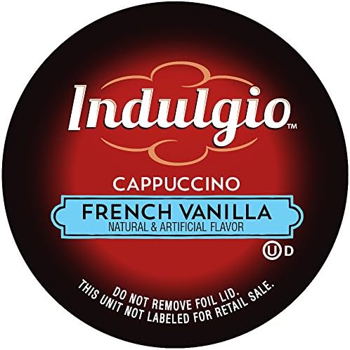 IndulgioCappuccino, French Vanilla, 12-Count Single Serve Cup for Keurig K-Cup Brewers (Pack of 3, Total 36 K-Cups)