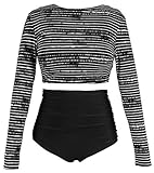 COCOSHIP Black Striped & White Balancing Act