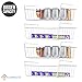 Stackable Under Shelf Basket, 4 Pack 13.2 Inch Wire Hanging Under Cabinet Baskets Storage for Kitchen Counter Cupboard Shelves Organizer Pantry
