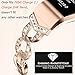 Wearlizer Compatible with Charge 2 Bands Metal Replacement Charge hr 2 Bands/Assesories/Strap Adjustable for Bands Charge Bling Style Desgin Rose Gold