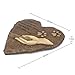 Dog Pet Memorial Stones, Engraved Memorial Small Heart Garden Decoration Stone, Garden Stepping Stone - Pet Footprint, for Garden Decor Dog or Cat, Garden Backyard Marker Pets Grave Tombstone