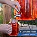 2 gallon glass drink dispenser and 2 mason jars and stainless steel spigot and fruit infuser beverage dispenser drink dispenser for parties drink dispenser with spigot